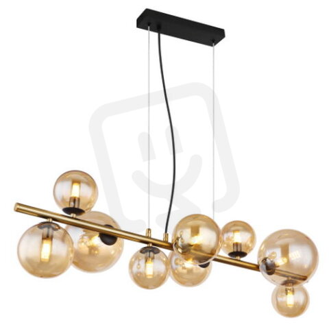 Závěsné svítidlo RIHA černá 9xG9 LED 3,5W 230V, 80lm, 3000K GLOBO 56135-9H