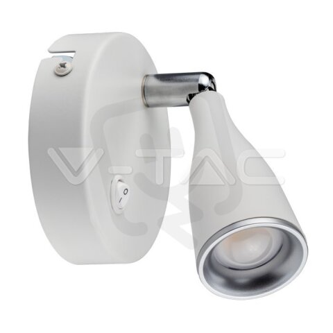 4.5W Led Wall Lamp 3000K White  With Swi