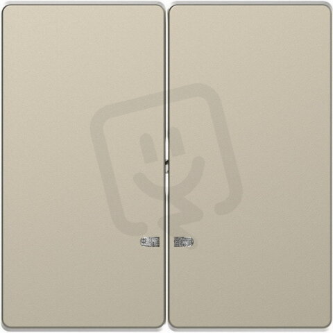 Kryt spínače Merten D-Life dvojitý s průzorem Sahara SCHNEIDER MTN3420-6033
