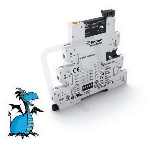 MasterTIMER, 1Z/2A/230V AC, 24V AC/DC, SSR FINDER 39.80.0.024.8240