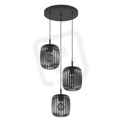 Závěsné svítidlo ROMAZZINA E27 černá 3X40W EGLO 900686