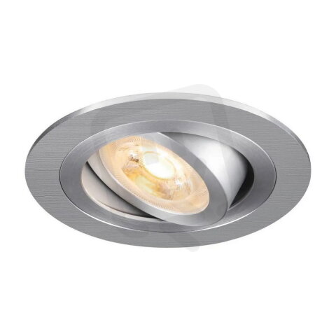 NEW TRIA 75 stropní vestavné svítidlo kulaté max. 10W GU10 hliník SLV 1007376