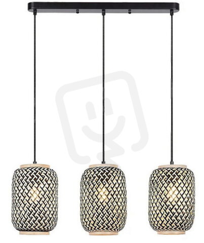 ADALLA E27 3x 40W IP20 matná černá RABALUX 72093