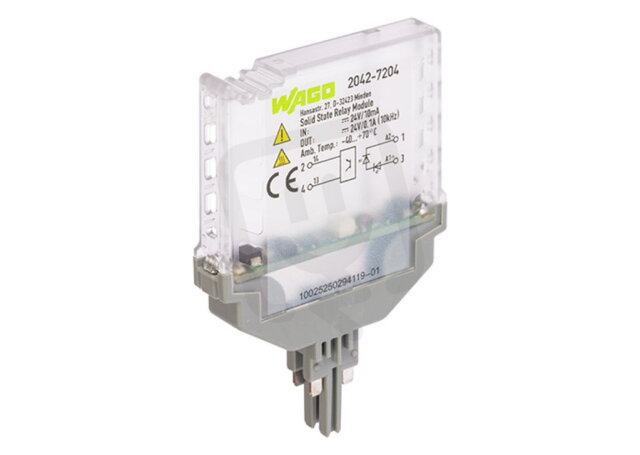 Polovodičové relé SSR, 24VDC, výstupní napětí DC 3-60 V WAGO 2042-7204