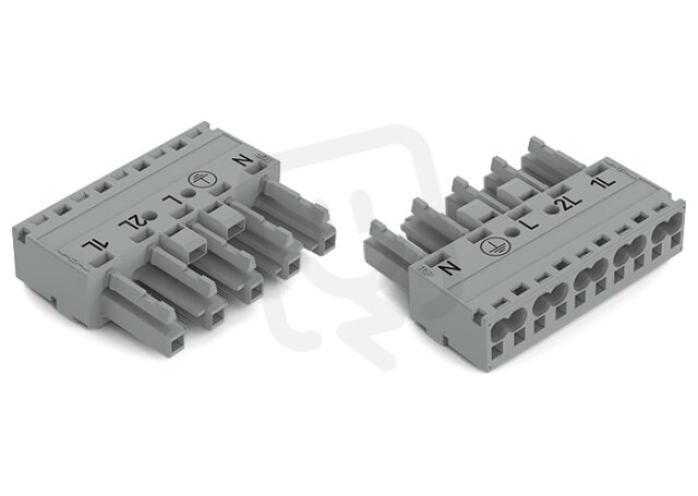 Zdířka 5pól. Kód. B šedá WAGO 770-245/064-000