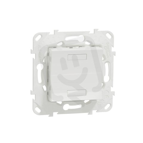 Unica KNX tlač. 1-nás., bílá antibakteriální SCHNEIDER NU553020