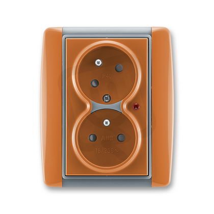 ABB Element 5593E-C02357 07 Zásuvka 2násobná s natočenou dutinou