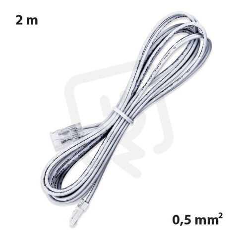 Připojovací konektor LED pásku šíře 8mm, 2m, bílý, 12-24V max.3A ML-112.615.88.0
