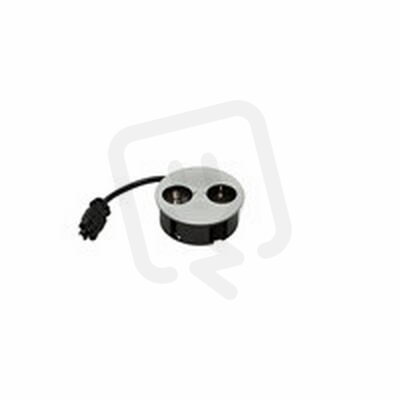 Bachman 931.033 TWIST 1xCEE7/3 1xUSB Charger Chrom matt 0,2m GST18
