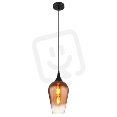 Závěsné svítidlo LAVUS černá 1x60W E27 IP20 GLOBO 15552H1