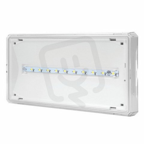 EXIT S 1W LED 120lm BASIC IP65 1h svítící při výpadku bílé univ. piktogram