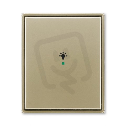ABB Time Kryt 1násobný symbol osvětlení šampaňská 6220E-A01001 33