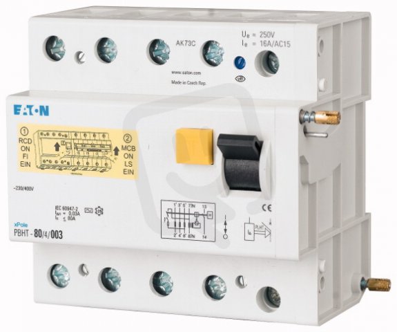 Chráničový modul pro jističe PLHT Eaton PBHT-125/4/03 125A 300mA 248809