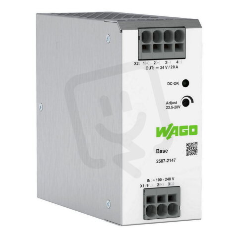 Spínaný napájecí zdroj, Base, 1fáz. WAGO 2587-2147