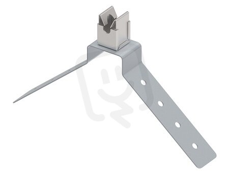 Držák vedení na hřeben KLIK, drát 8mm, L200-260mm, StZn/Inox GROMTOR 406112