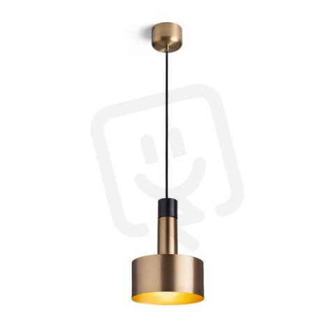 DIVINA závěsná mosaz/dekor černý mramor 230V E27 5W RENDL R14260