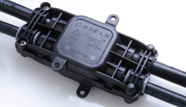Spojka gelová odbočná PAGURO 5660/4/2 IP68, 4x kabel 3x(1,5-6mm2) STEAB 1005625