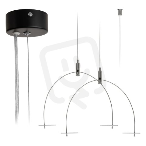 SET-SEILABHÄNUNG SCHWARZ 'SUSPENSION'