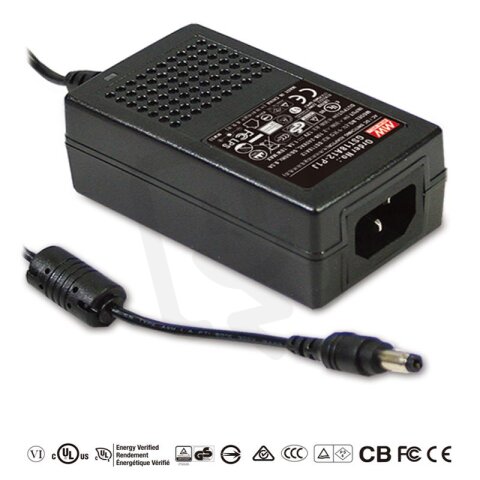 Stolní adaptér 18W 9V 2000mA MEAN WELL GST18A09-P1J