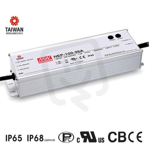 Napěťový zdroj pro LED 100W 15V 6670mA MEAN WELL HEP-100-15A