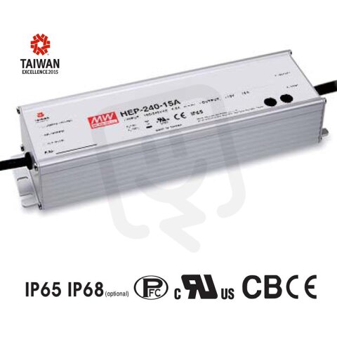 Napěťový zdroj pro LED 240W 24V 10000mA MEAN WELL HEP-240-24A
