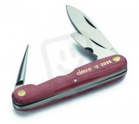 Cimco 120056 Kapesní dřevěný nůž třídílný