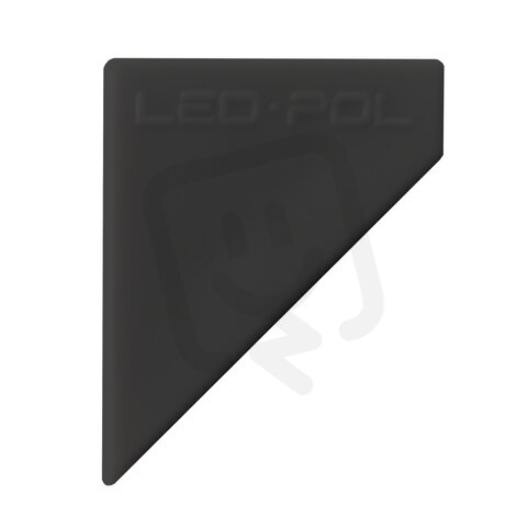 Koncovka profilu pro LED pásky ORO CAP UNI COR L BLACK LED-POL ORO11087