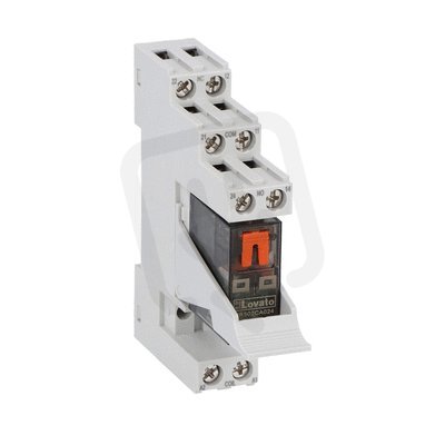 Relé 2SC 8A 24VAC,LED + patice