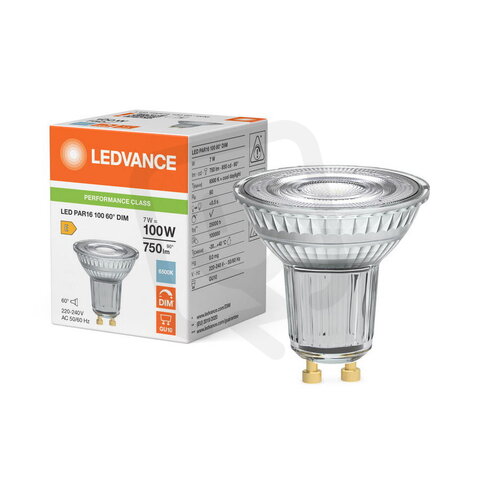 Světelný zdroj LED PAR16 DIM P 7W 865 GU10 LEDVANCE 4099854786532