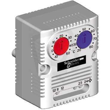 Schneider NSYCCOTHD Termostat, 0...60°C, 1'Z' + 1'V'