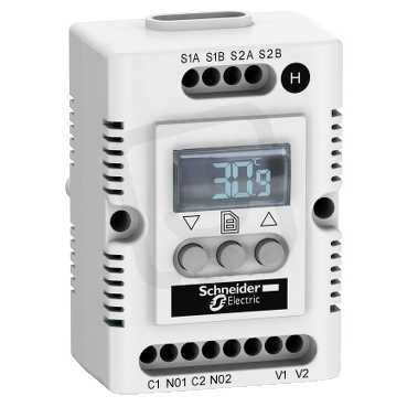 Schneider NSYCCOTH230VID Termostat, 5..50°C, 230V AC, elektronický