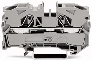 2vodičová průchozí svorka 10mm2 Vhodná pro aplikace Ex e II šedá WAGO 2010-1201