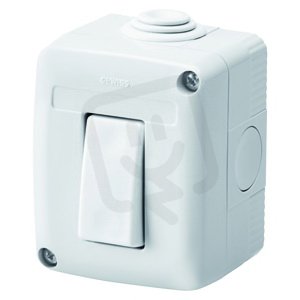 27 COMBI Vypínač 1pól. 10A IP40, řazení 1, šedá GEWISS GW27805