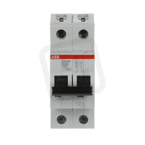S202M-D63 2F jistič 63 A char. D 10kA ABB 2CDS272001R0631