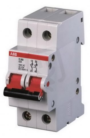 E202/100g 2pólový odpínač 100A šedá páčka ABB 2CDE282001R1100