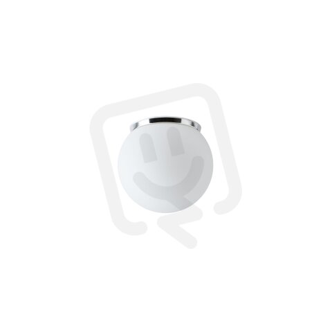 Přisazené svítidlo se skleněným stínidlem OSMONT STYX 1 7W IP65II E27 chrom