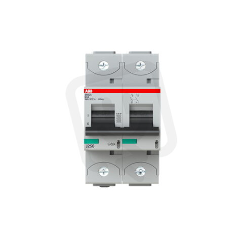 S802S-D50 jistič 2p char. D 50A s klecovou svorkou Icu 50kA ABB 2CCS862001R0501
