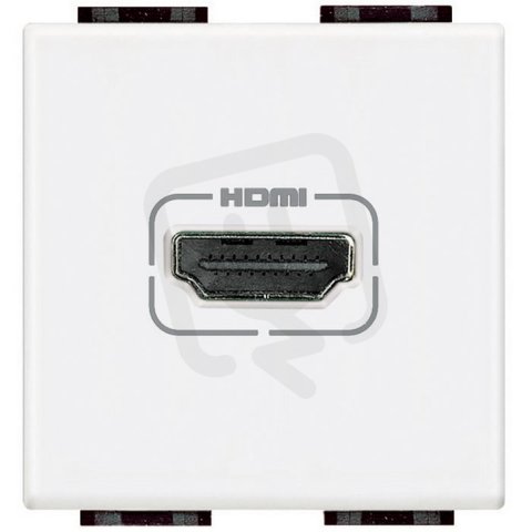 BTICINO LIVINGLIGHT ZÁSUVKA HDMI 2MODULOVÝ BÍLÁ N4284
