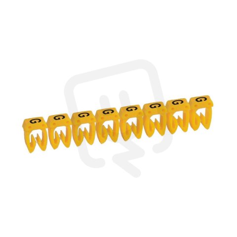 CAB3 PÁS ZNAČEK ''G'' ČERNÁ NA ŽLUTÉM POZADÍ 30KS PRO KABELÁŽ DO 1,5MM2