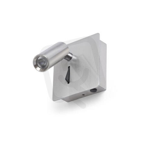 MIG nástěnná matný nikl 230V LED 3W 30° 3000K RENDL R13646