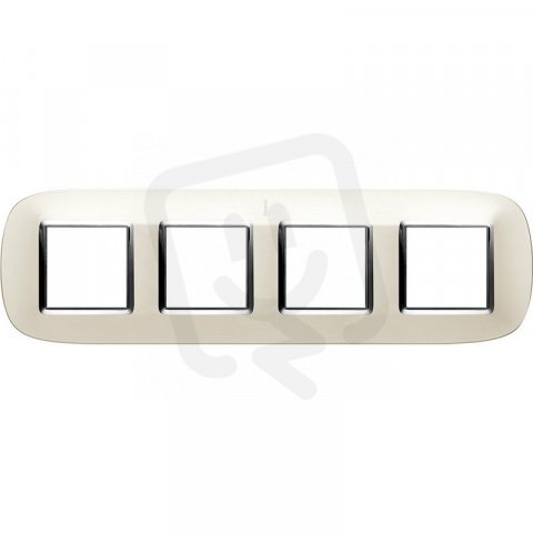 Legrand HB4802M4SAN BTAX RámečekOV.2+2+2+2 STŘÍB.VER.