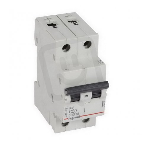 RX3 JISTIČ, 2 PÓLOVÝ, CHAR. C, 50A 6000A LEGRAND 419229