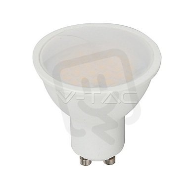 LED Spotlight SAMSUNG CHIP GU10 5W Smooth Plastic 110° D 6400K, VT-205 SKU203
