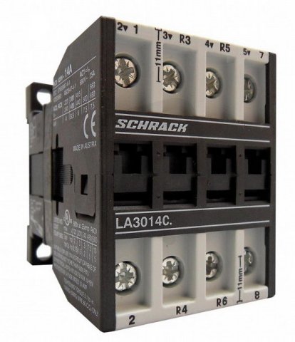 Stykač K3-14A00-22/230VAC, 2Z + 2R SCHRACK LA3014C3N-