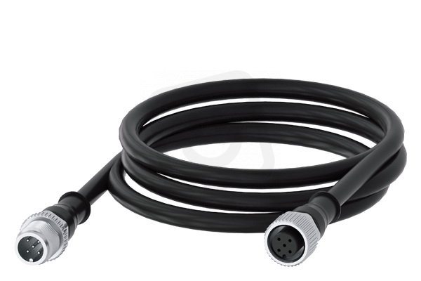 propojovací kabel, 1 m, konektor samice M12, 5pól. + konektor samec M12 5pól.