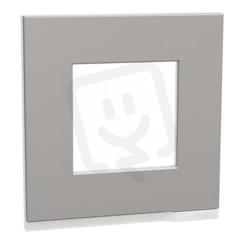 Unica Pure Krycí rámeček jednonásobný, Aluminium SCHNEIDER NU600280