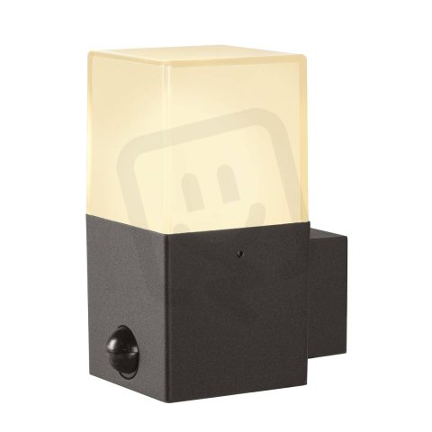 GRAFIT E27 square Sensor, nástěnné přisazené svítidlo antracit    SLV 1006183