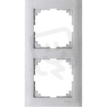 Merten Rámeček dvojnásobný M-Pure, Aluminium SCHNEIDER MTN4020-3660
