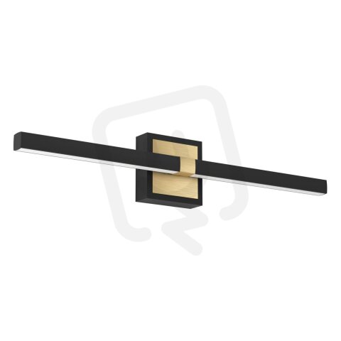 Nástěnné svítidlo PEGUERA LED L-600 černá/kartáčovaná mosaz 1X11W EGLO 900928