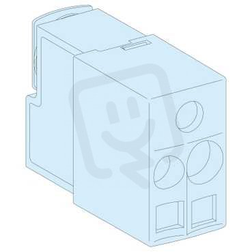 Schneider 04151 Blok odboček Linergy BW se svorkami 6mm2 + 10mm2, 12ks